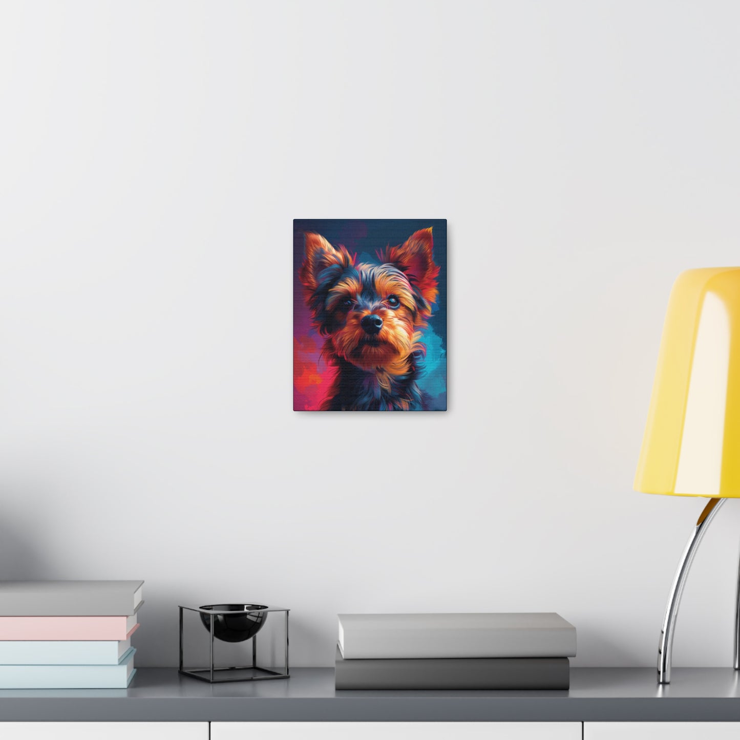 Terrier Dog - Abstract Illustration Canvas Gallery Wraps