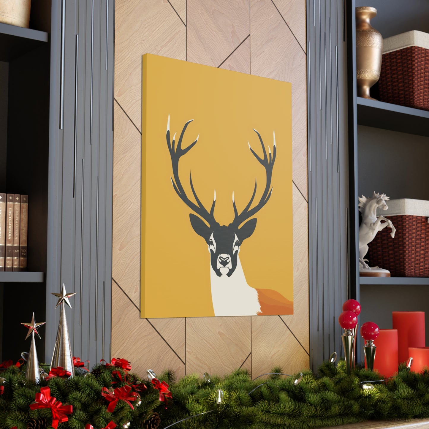 Reindeer - Digital Illustration Canvas Gallery Wraps