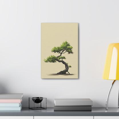 Bonsai Tree - Illustration Canvas Gallery Wraps