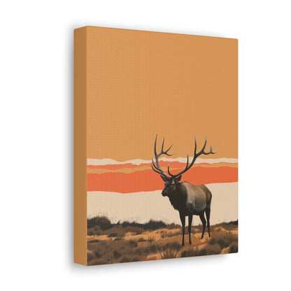 Moose - Digital Illustration Canvas Gallery Wraps