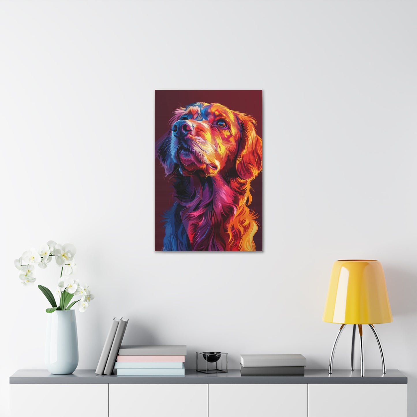 Labrador Dog - Abstract Illustration Canvas Gallery Wraps