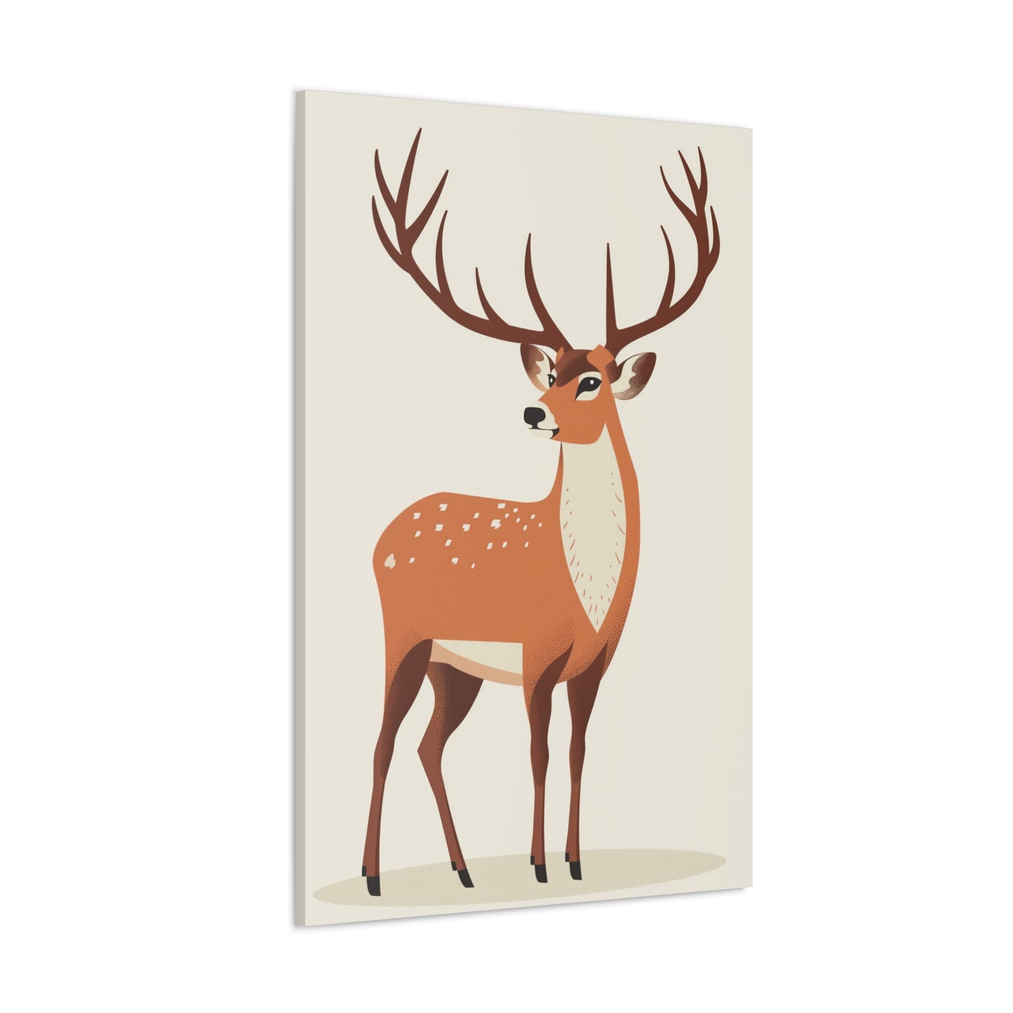 Deer - Digital Illustration Canvas Gallery Wraps