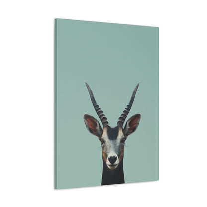 Antelope with Antlers Digital Illustration Canvas Gallery Wraps