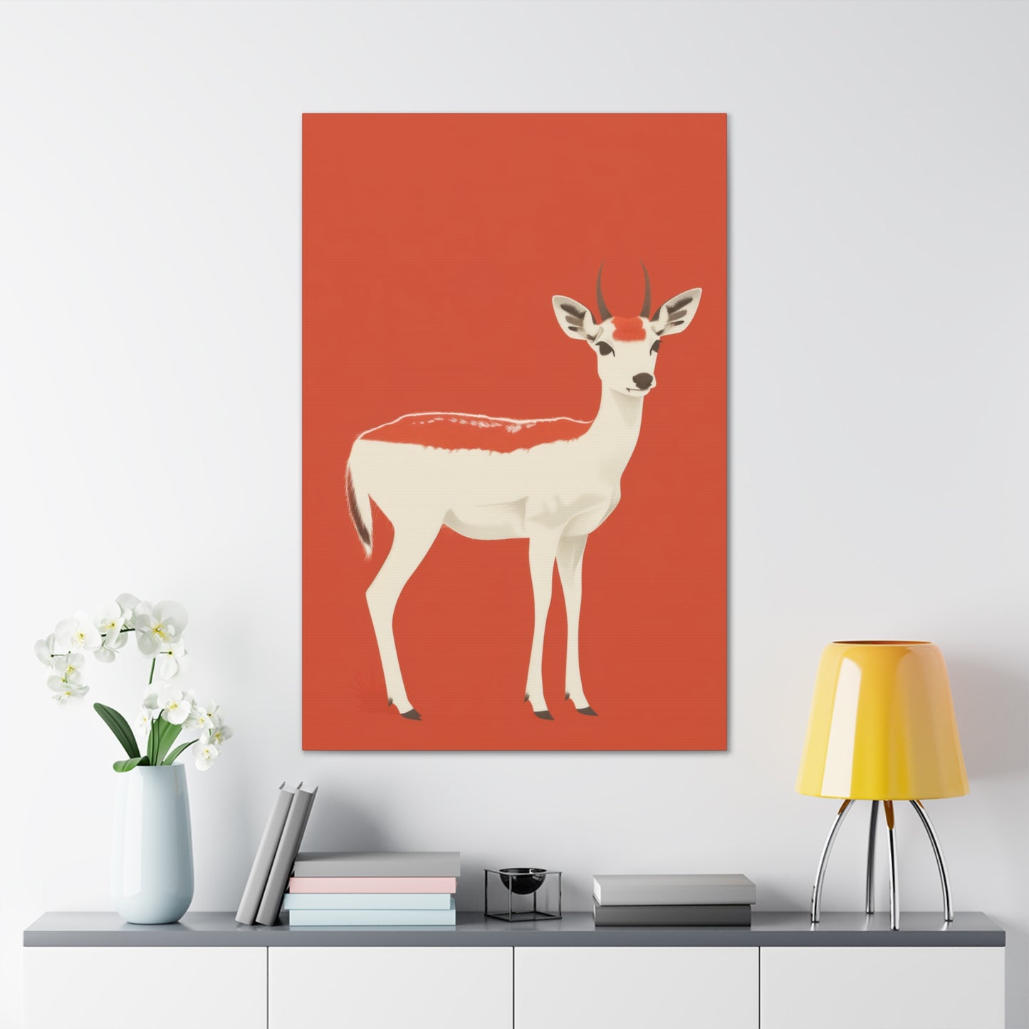 Deer Digital Illustration Canvas Gallery Wraps