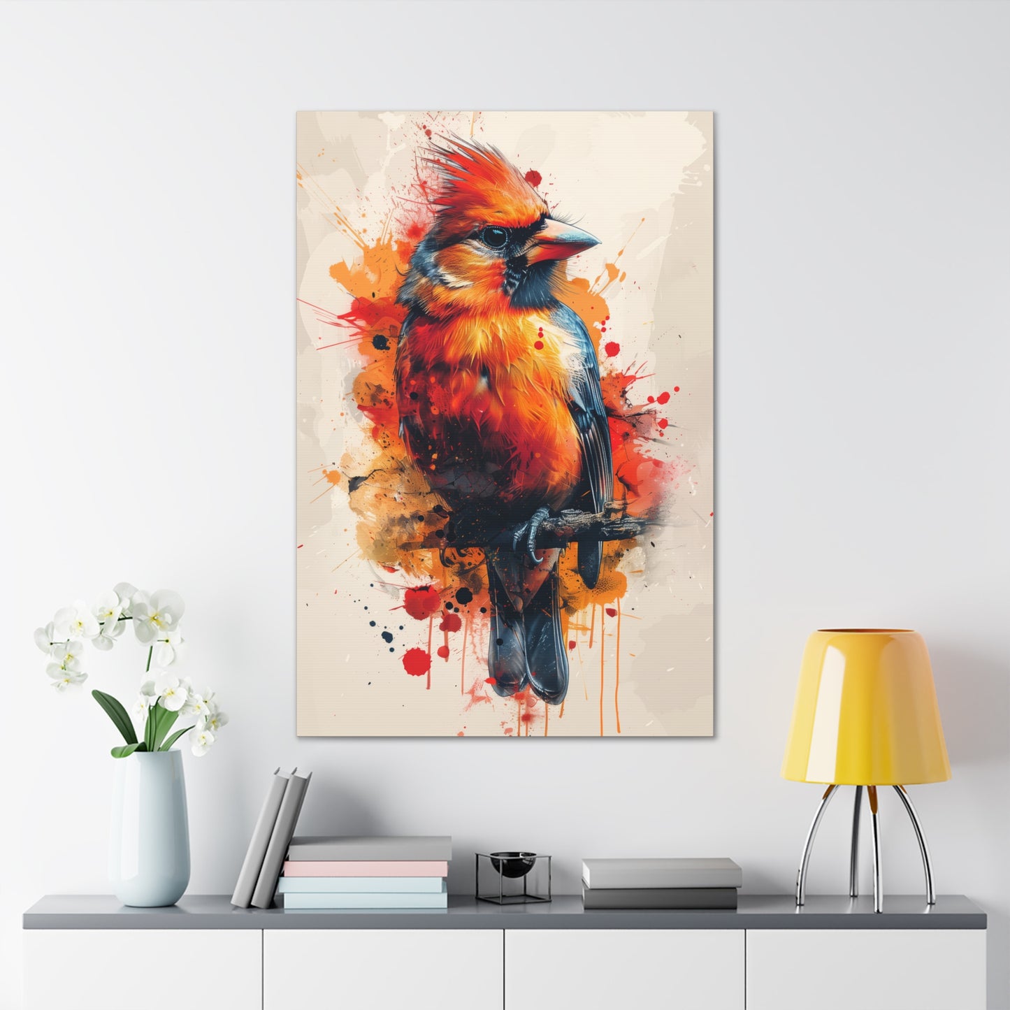 Bird - Abstract Illustration Canvas Gallery Wraps