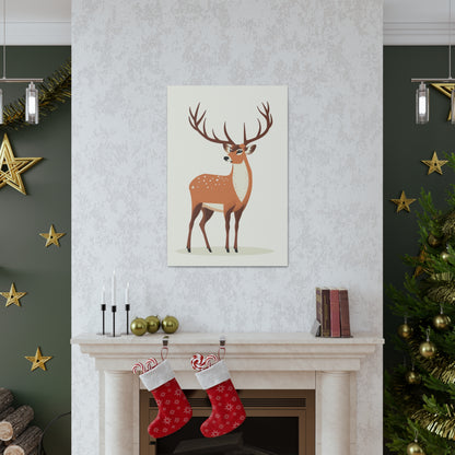 Deer - Digital Illustration Canvas Gallery Wraps