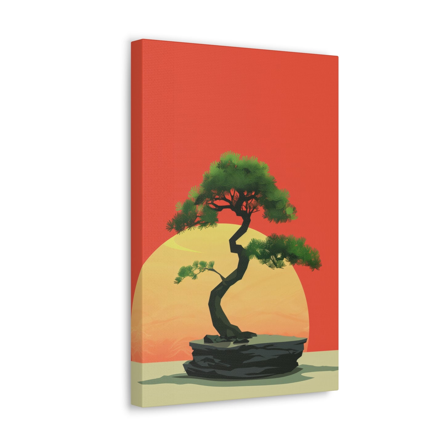 Bonsai Tree - Illustration Canvas Gallery Wraps