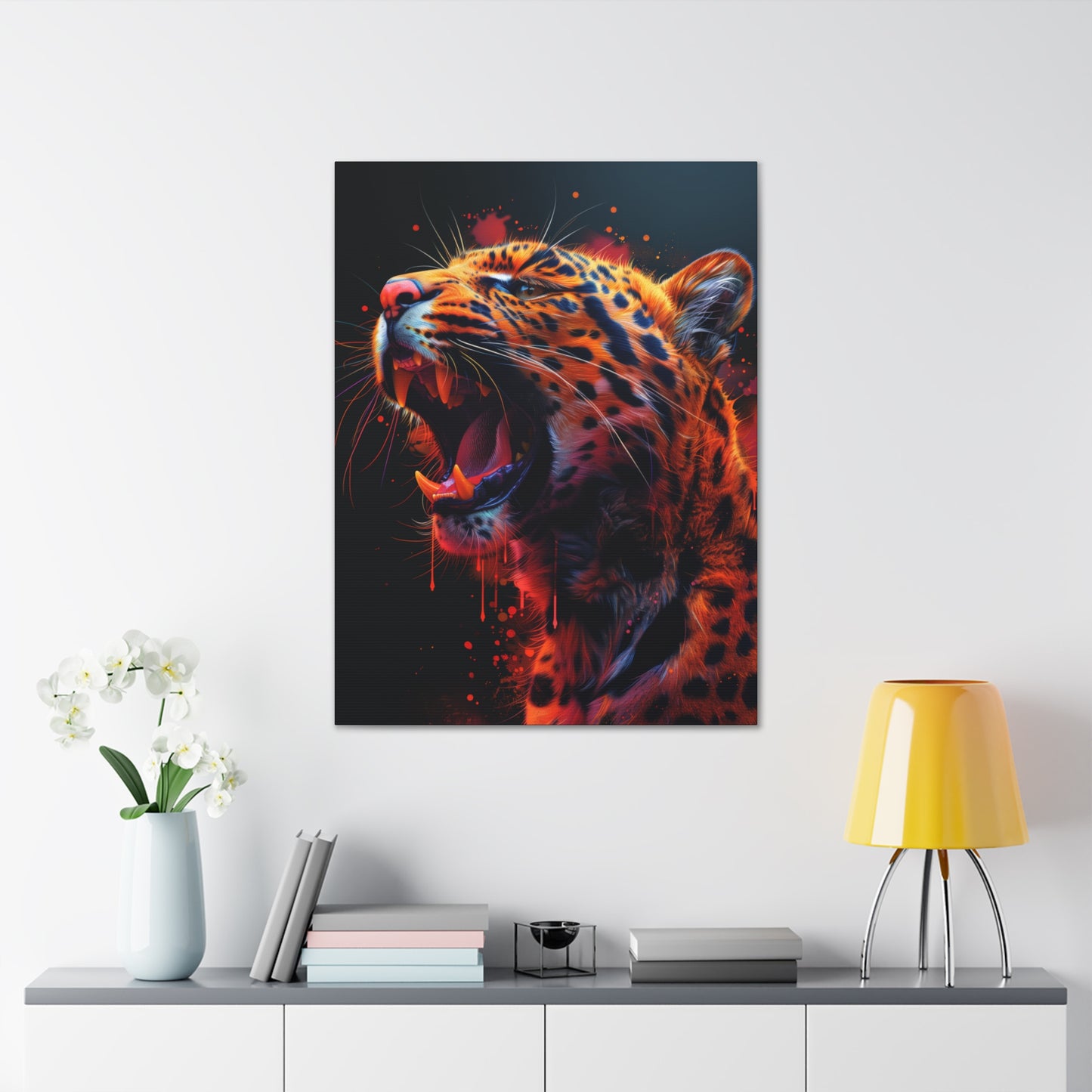 Cheetah - Illustration Canvas Gallery Wraps