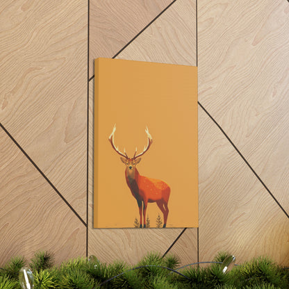 Reindeer Digital Illustration Canvas Gallery Wraps