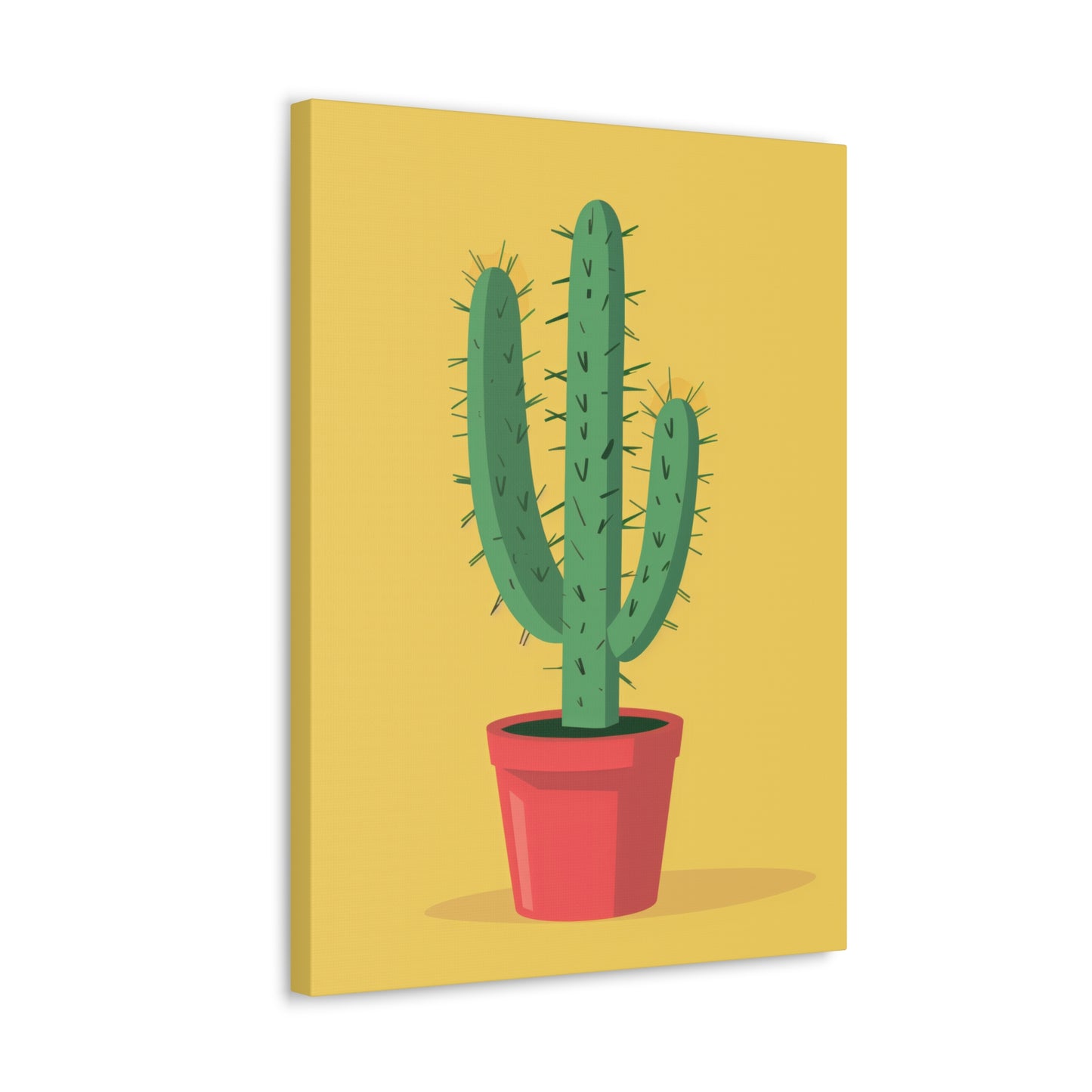 Cactus Plant - Illustration Canvas Gallery Wraps