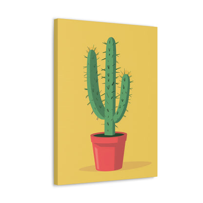 Cactus Plant - Illustration Canvas Gallery Wraps