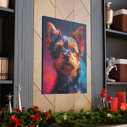 Terrier Dog - Abstract Illustration Canvas Gallery Wraps