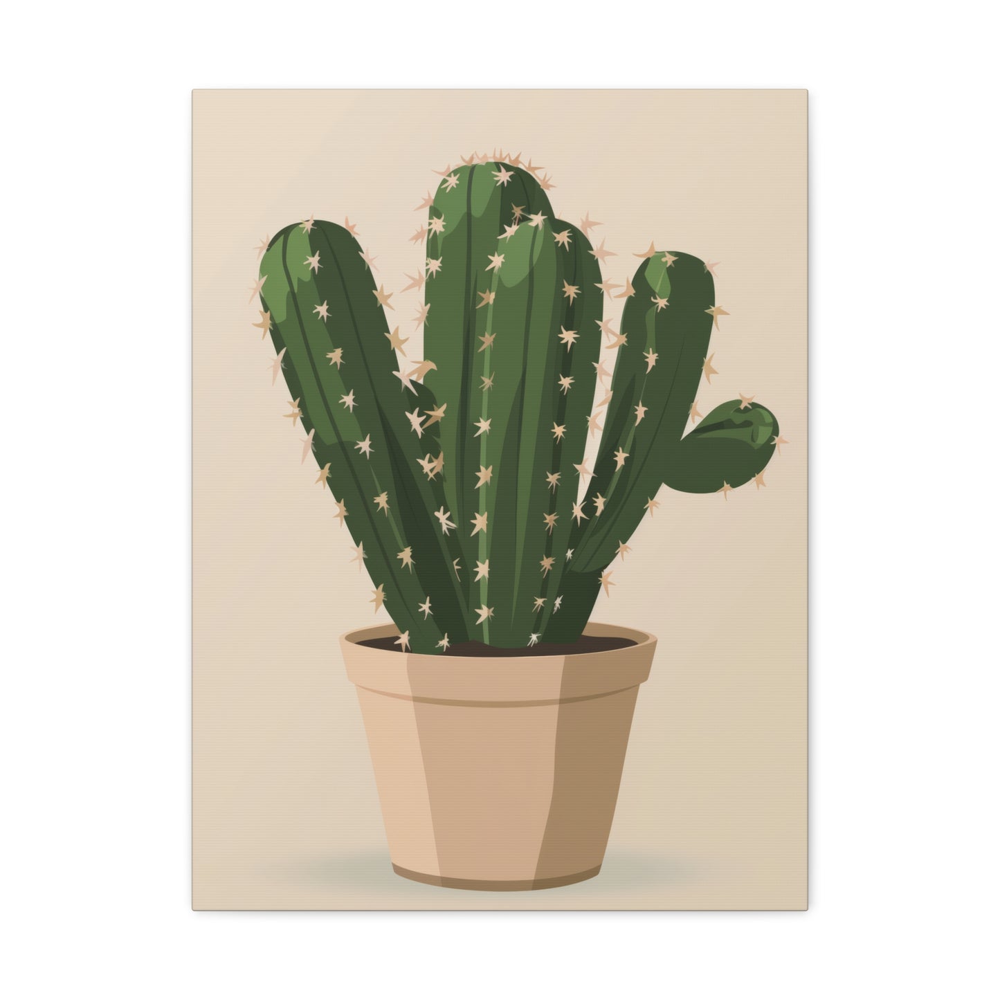 Cactus Plant - Illustration Canvas Gallery Wraps