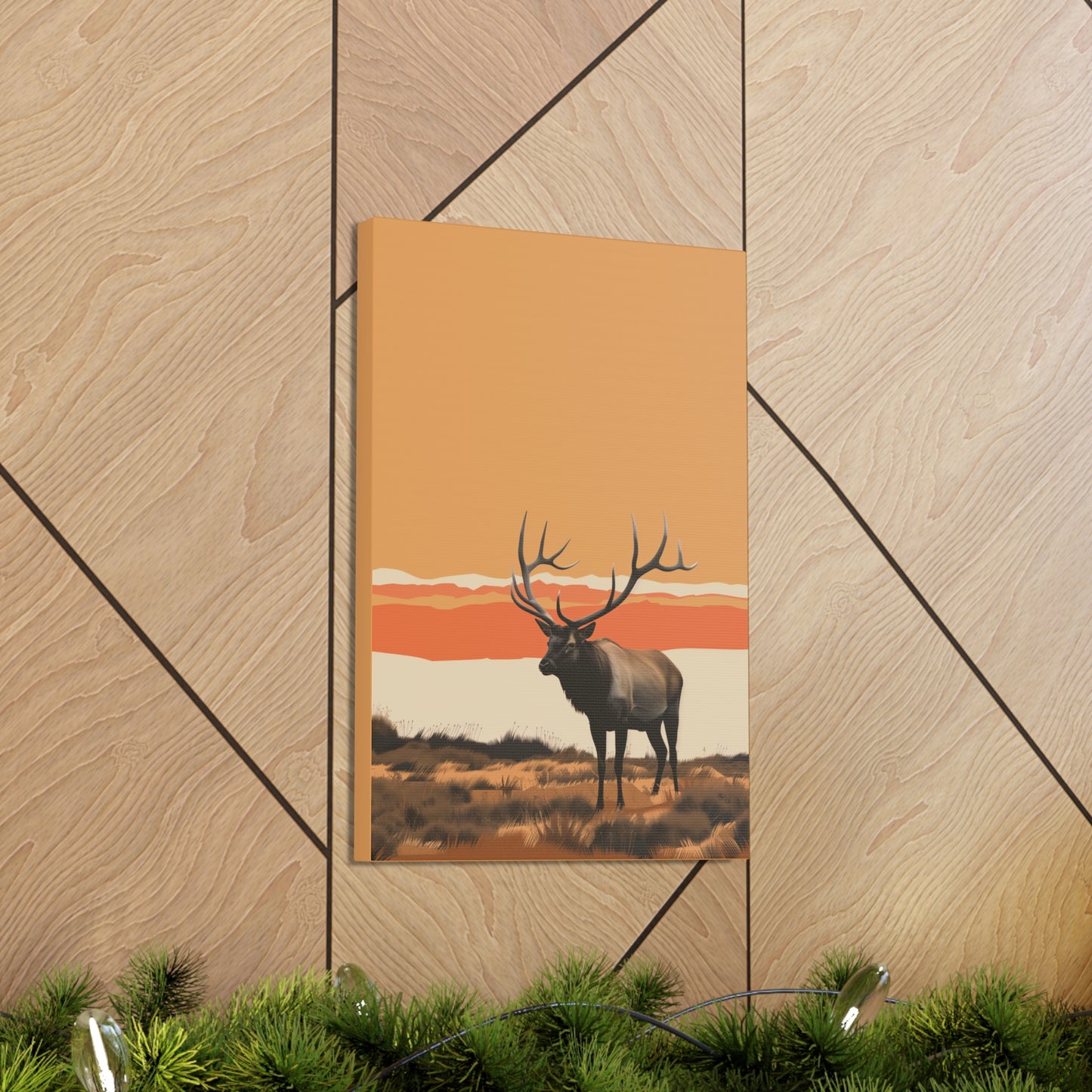 Moose - Digital Illustration Canvas Gallery Wraps