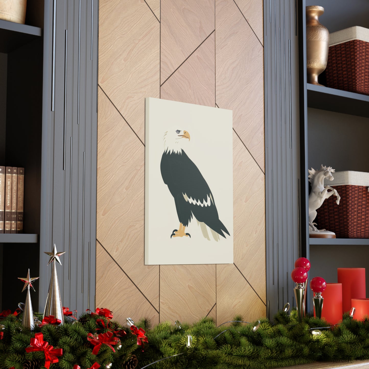 Bald Eagle Digital Illustration Canvas Gallery Wraps