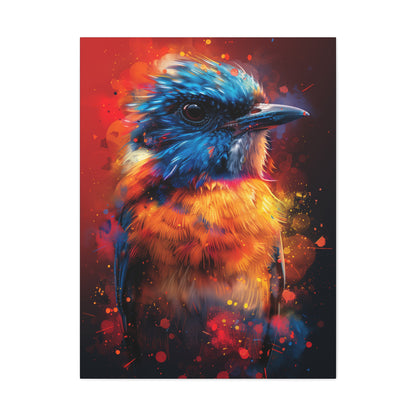 Bird Abstract - Illustration Canvas Gallery Wraps