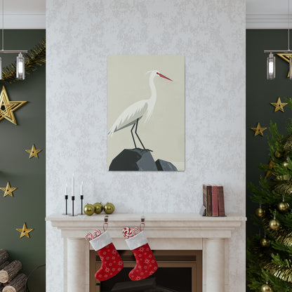 Stork Digital Illustration Canvas Gallery Wraps