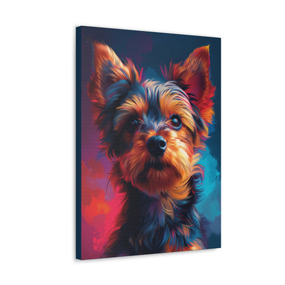 Terrier Dog - Abstract Illustration Canvas Gallery Wraps