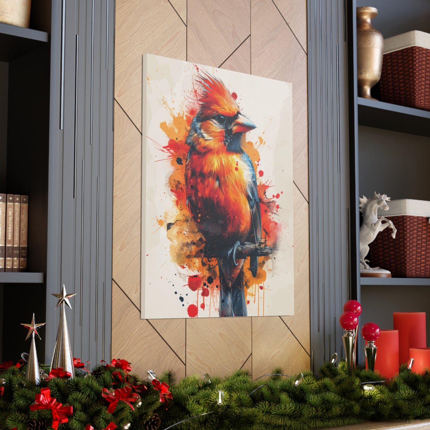 Bird - Abstract Illustration Canvas Gallery Wraps