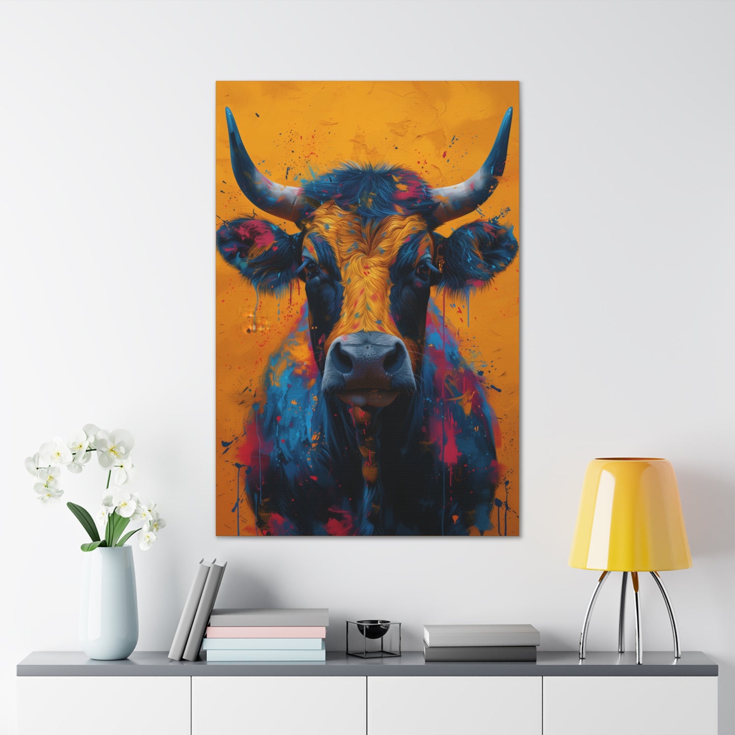 Buffalo - Illustration Canvas Gallery Wraps