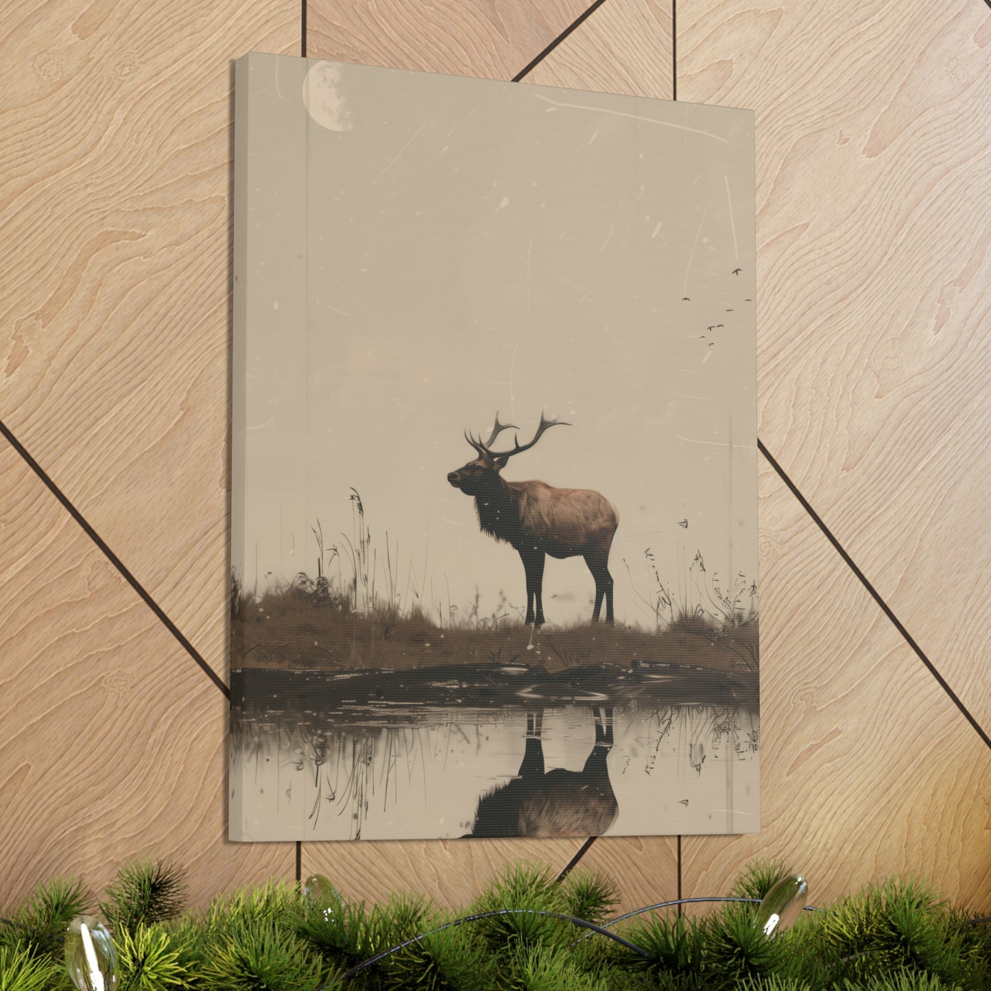 Moose Digital Illustration Canvas Gallery Wraps