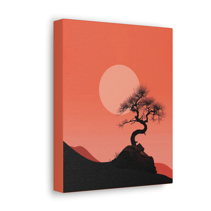 Bonsai Tree - Illustration Canvas Gallery Wraps