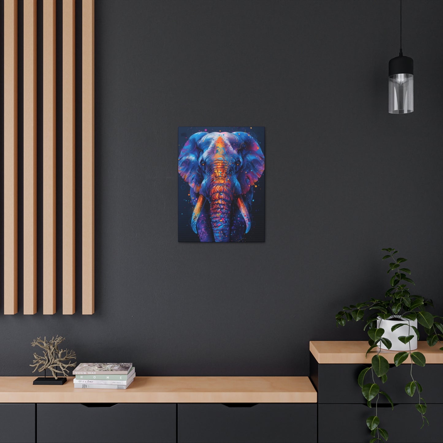 Elephant - Illustration Canvas Gallery Wraps