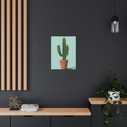 Cactus Plant - Illustration Canvas Gallery Wraps