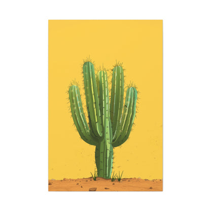 Cactus Plant - Illustration Canvas Gallery Wraps