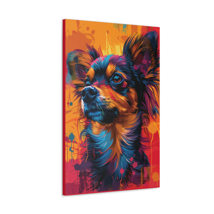 Chihuahua Dog - Abstract Illustration Canvas Gallery Wraps