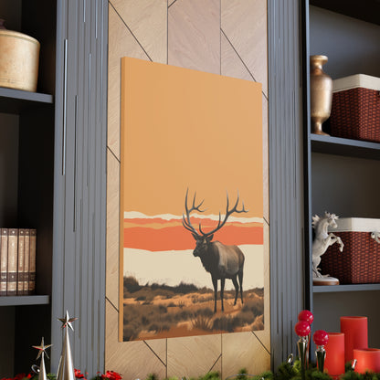 Moose - Digital Illustration Canvas Gallery Wraps