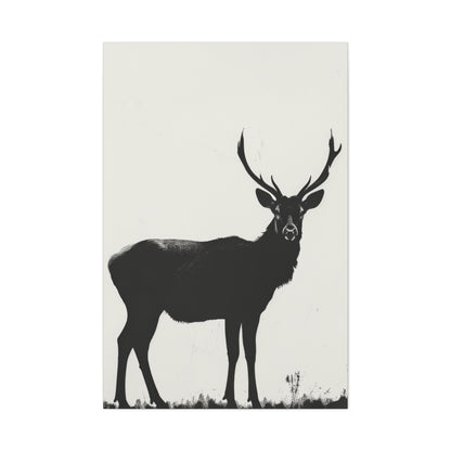 Reindeer Digital Illustration Canvas Gallery Wraps