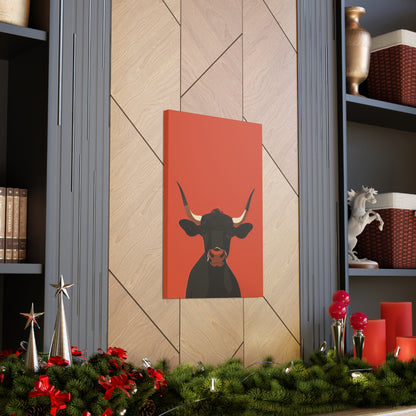 Bull Digital Illustration Canvas Gallery Wraps