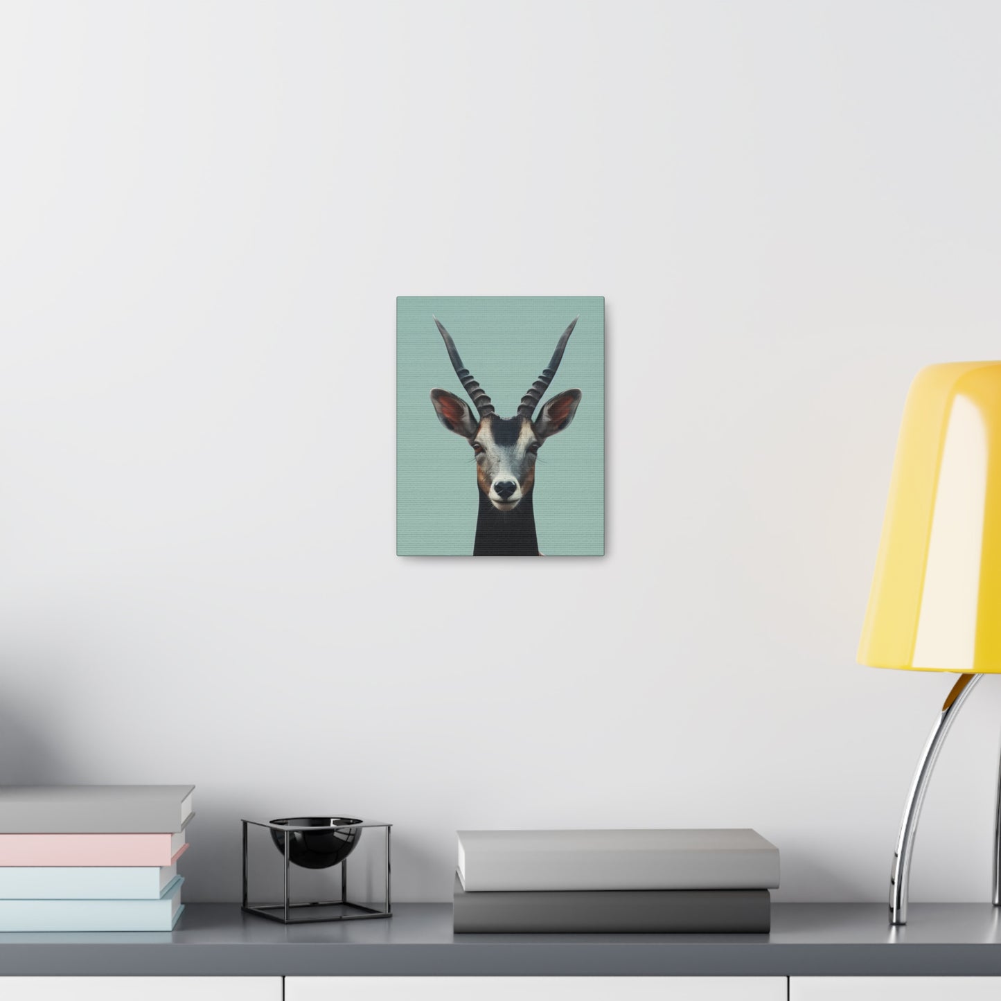 Antelope with Antlers Digital Illustration Canvas Gallery Wraps