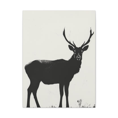 Reindeer Digital Illustration Canvas Gallery Wraps