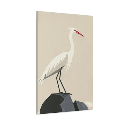 Stork Digital Illustration Canvas Gallery Wraps