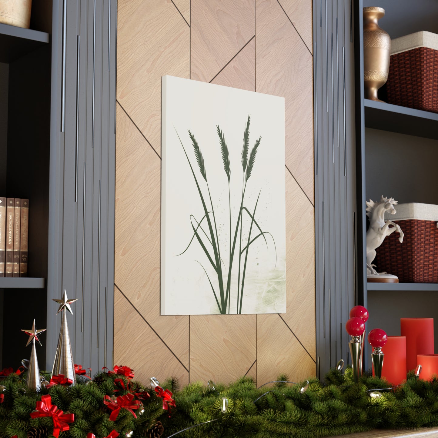 Grass Plant - Illustration Canvas Gallery Wraps