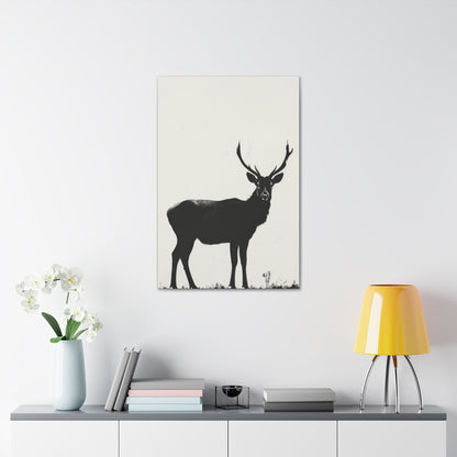 Reindeer Digital Illustration Canvas Gallery Wraps