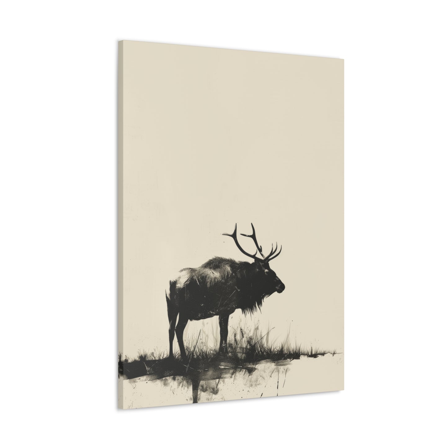 Moose Digital Illustration Canvas Gallery Wraps