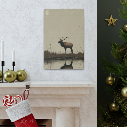 Moose Digital Illustration Canvas Gallery Wraps