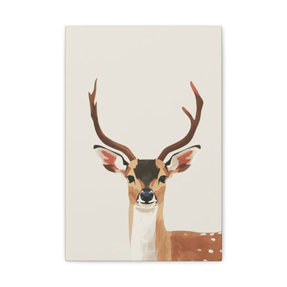 Deer Digital Illustration Canvas Gallery Wraps