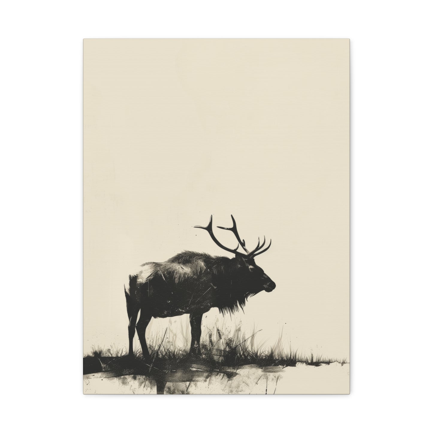 Moose Digital Illustration Canvas Gallery Wraps