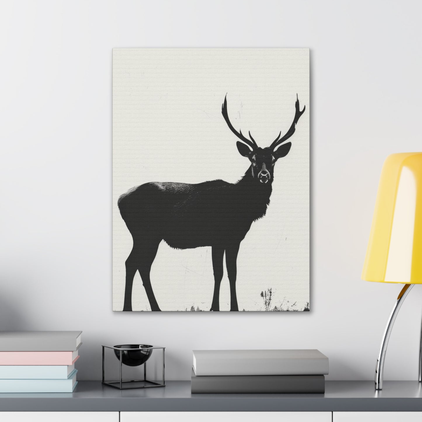 Reindeer Digital Illustration Canvas Gallery Wraps