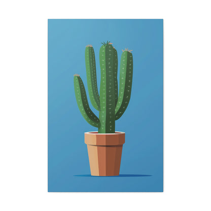 Cactus Plant - Illustration Canvas Gallery Wraps