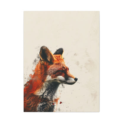 Fox Digital Illustration Canvas Gallery Wraps