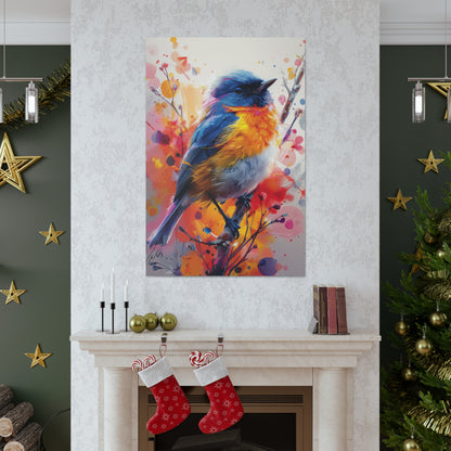 Bird - Abstract Illustration Canvas Gallery Wraps