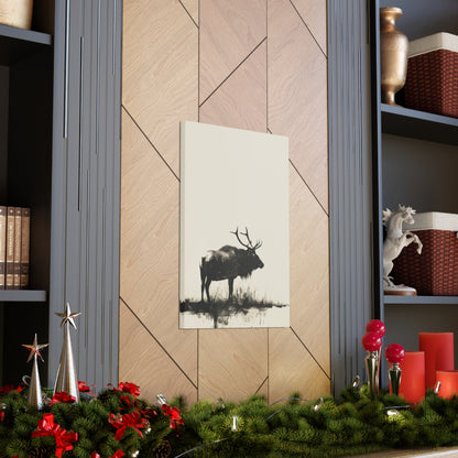 Moose Digital Illustration Canvas Gallery Wraps