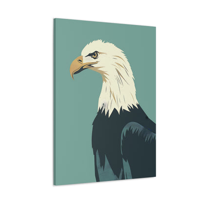 Bald Eagle Digital Illustration Canvas Gallery Wraps