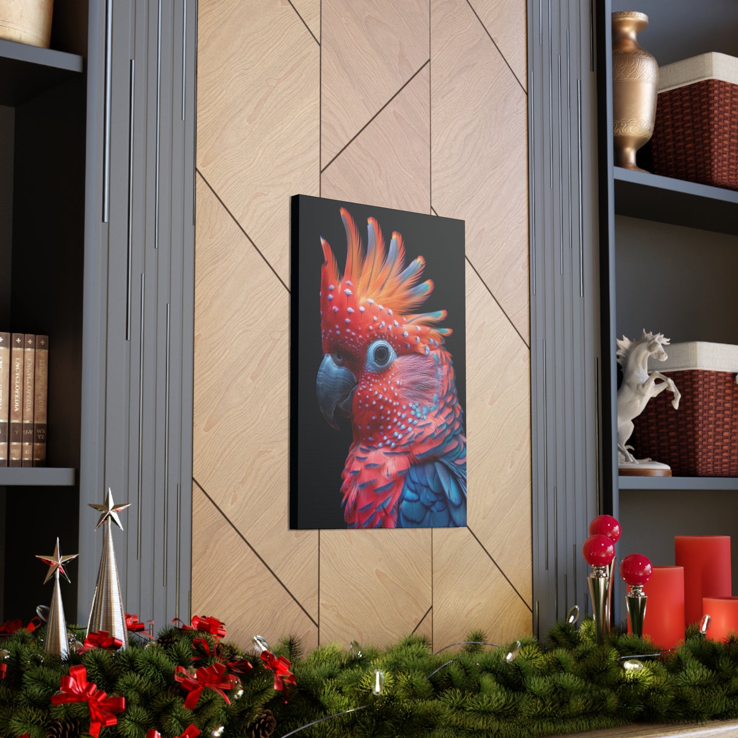 Beautiful Bird - Abstract Illustration Canvas Gallery Wraps