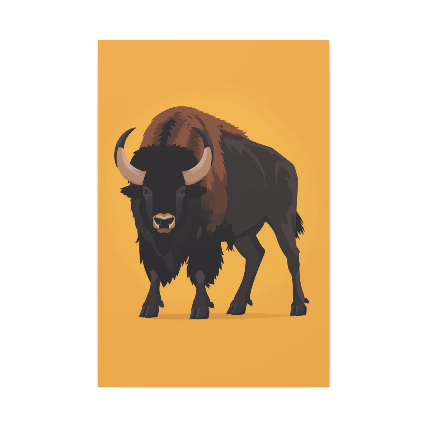 Bison - Digital Illustration Canvas Gallery Wraps